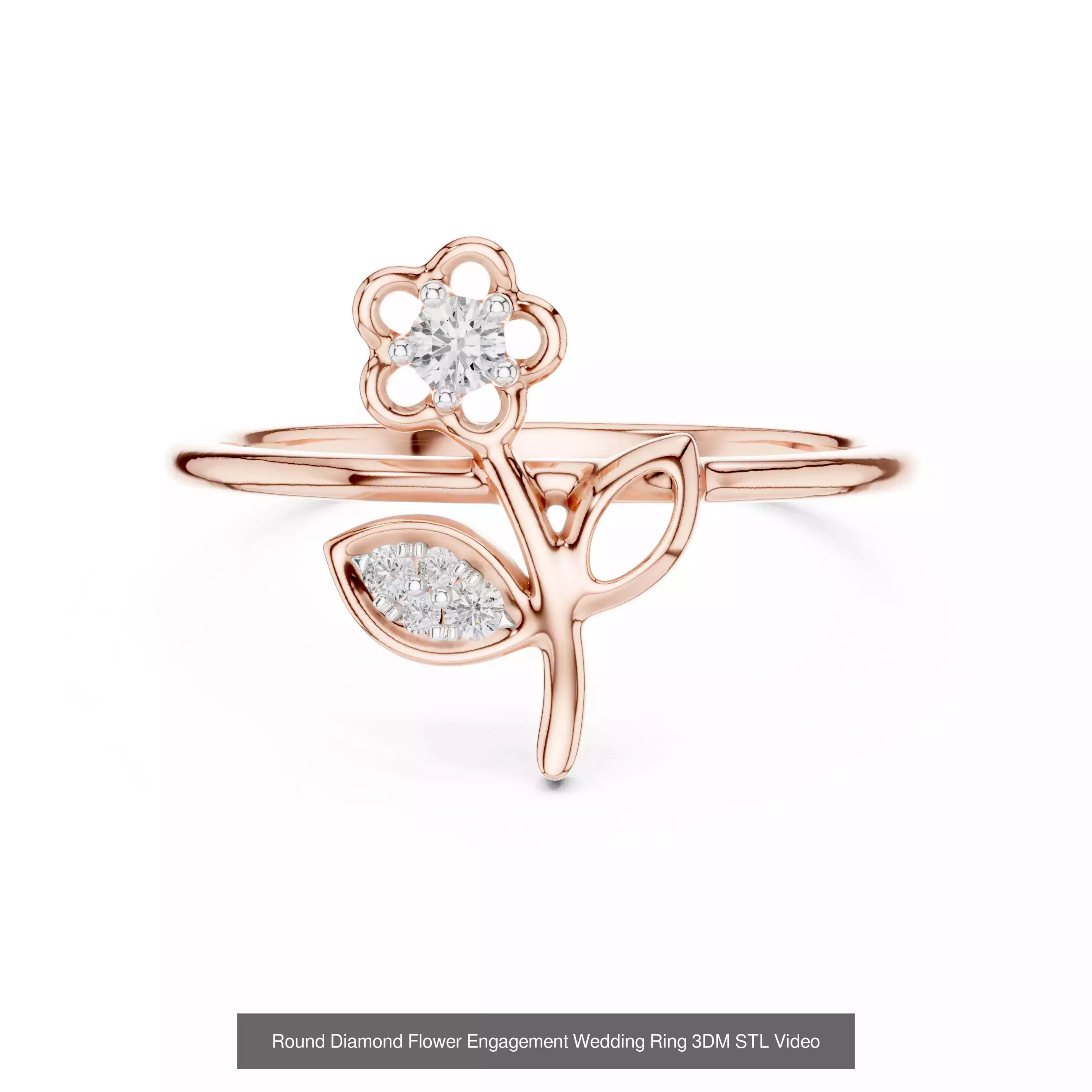 64 Light Weight Dainty Ring 3DM STL OBJK FBX 3 Render Video 3D Model Collection_36