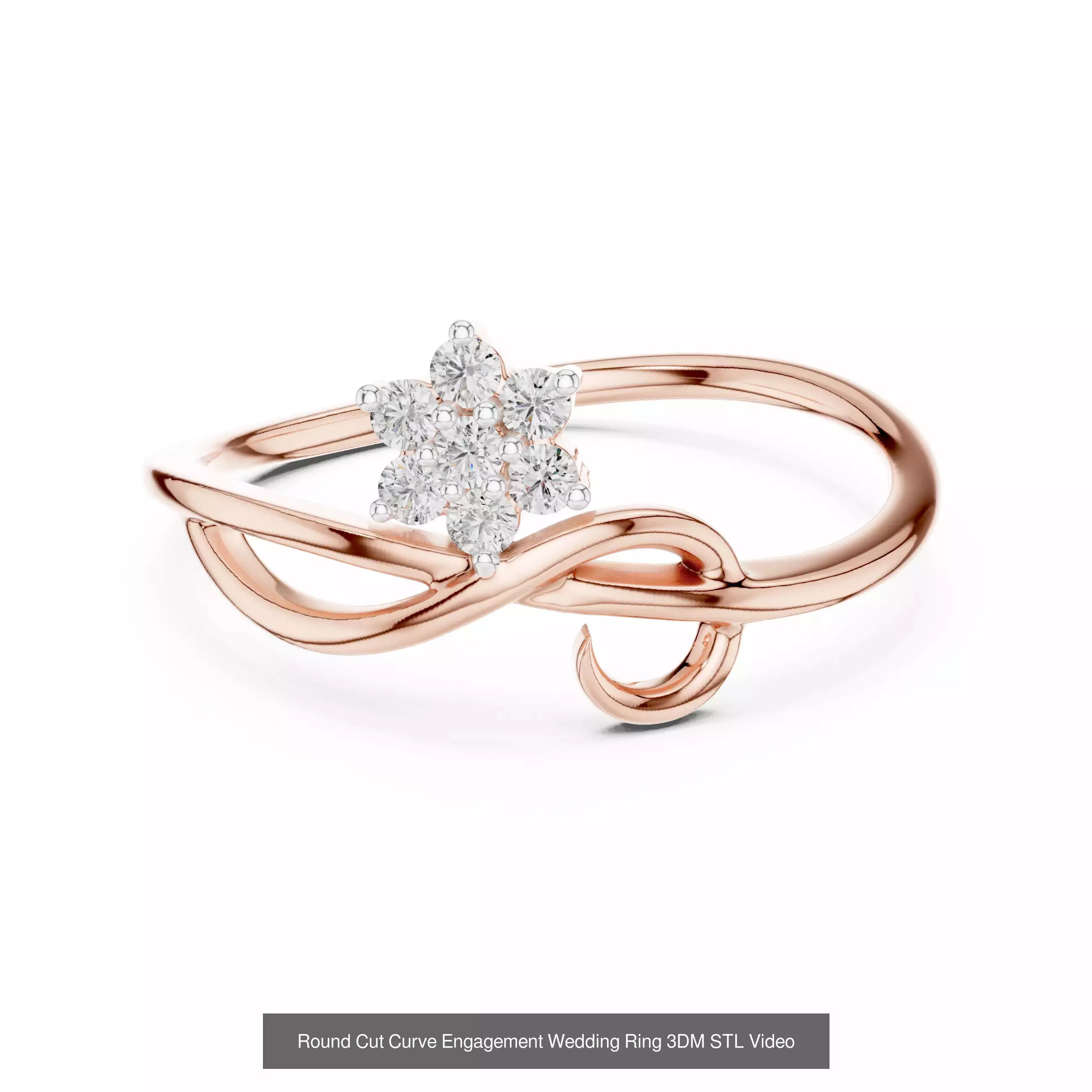 64 Light Weight Dainty Ring 3DM STL OBJK FBX 3 Render Video 3D Model Collection_32