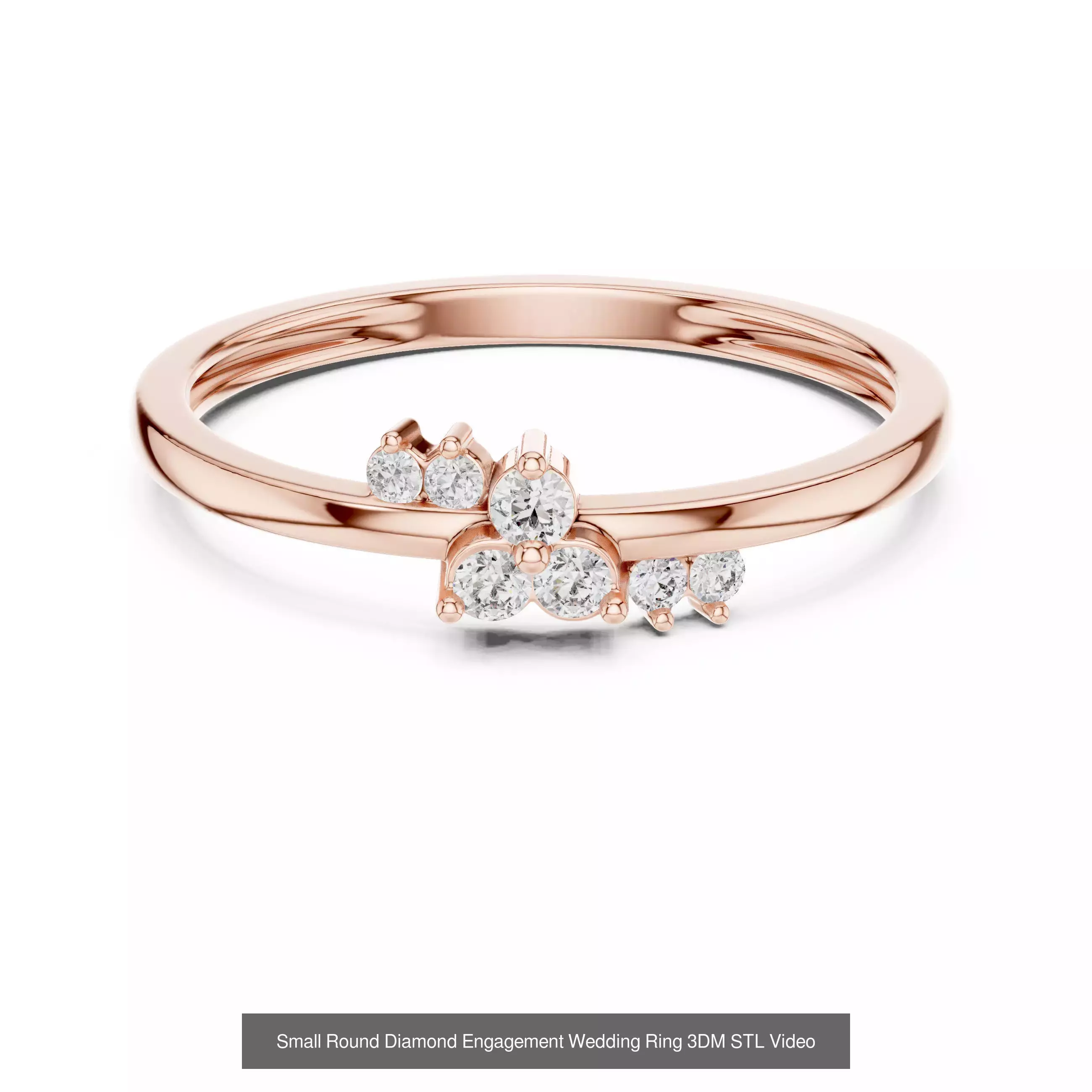 64 Light Weight Dainty Ring 3DM STL OBJK FBX 3 Render Video 3D Model Collection_11