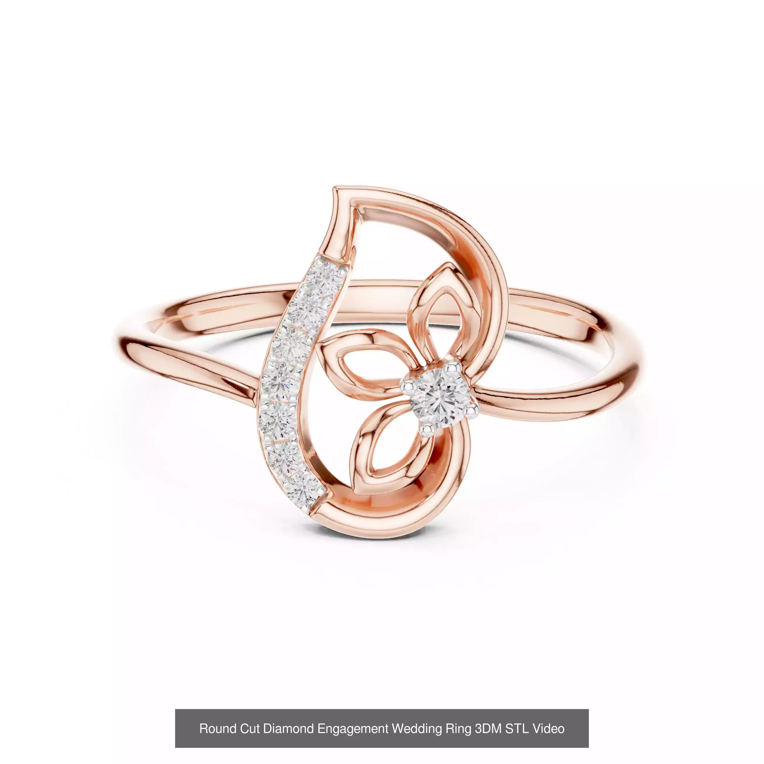 64 Light Weight Dainty Ring 3DM STL OBJK FBX 3 Render Video 3D Model Collection_48