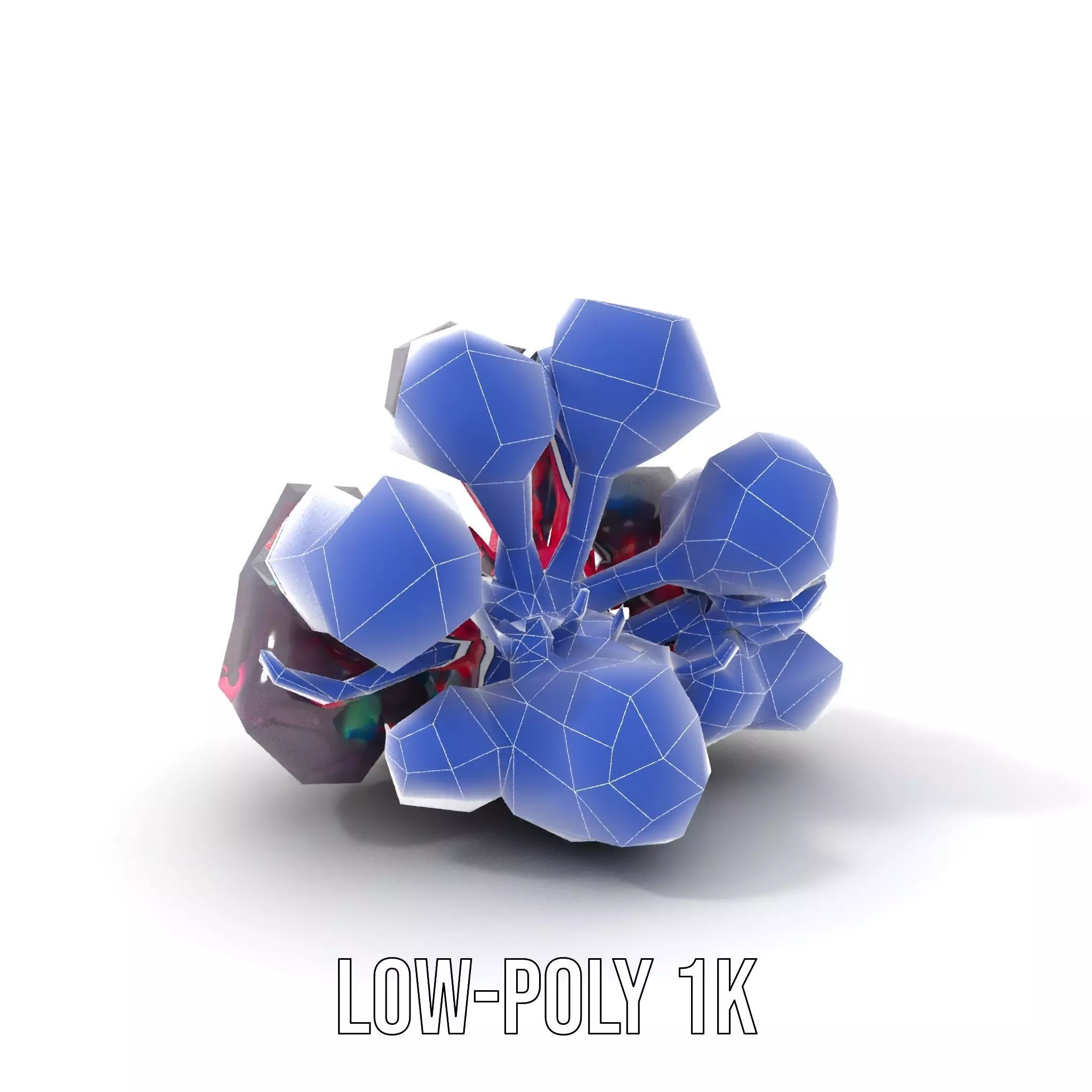 Vibrant Alien Flora model pack Low-poly 3D model_9