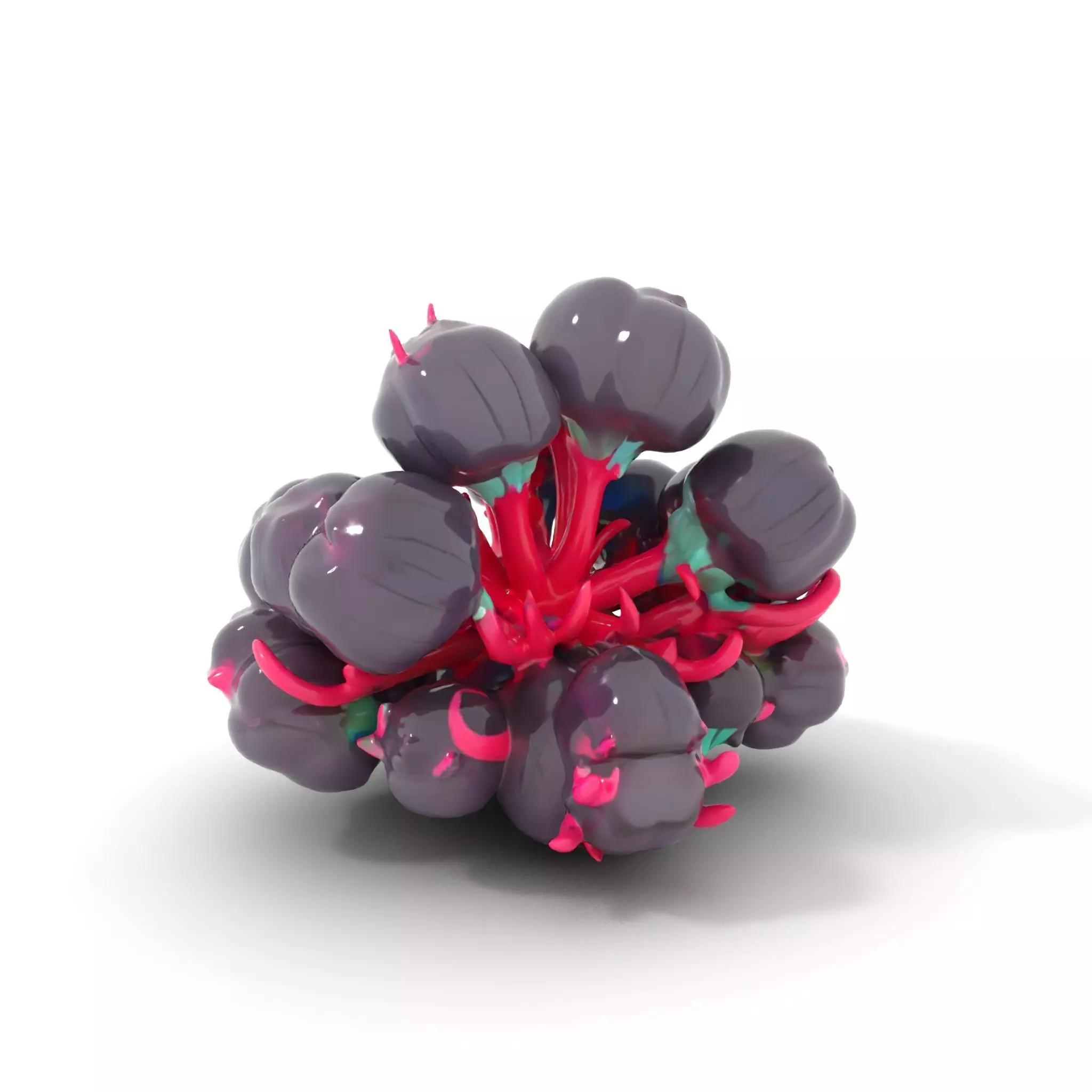 Vibrant Alien Flora model pack Low-poly 3D model_0