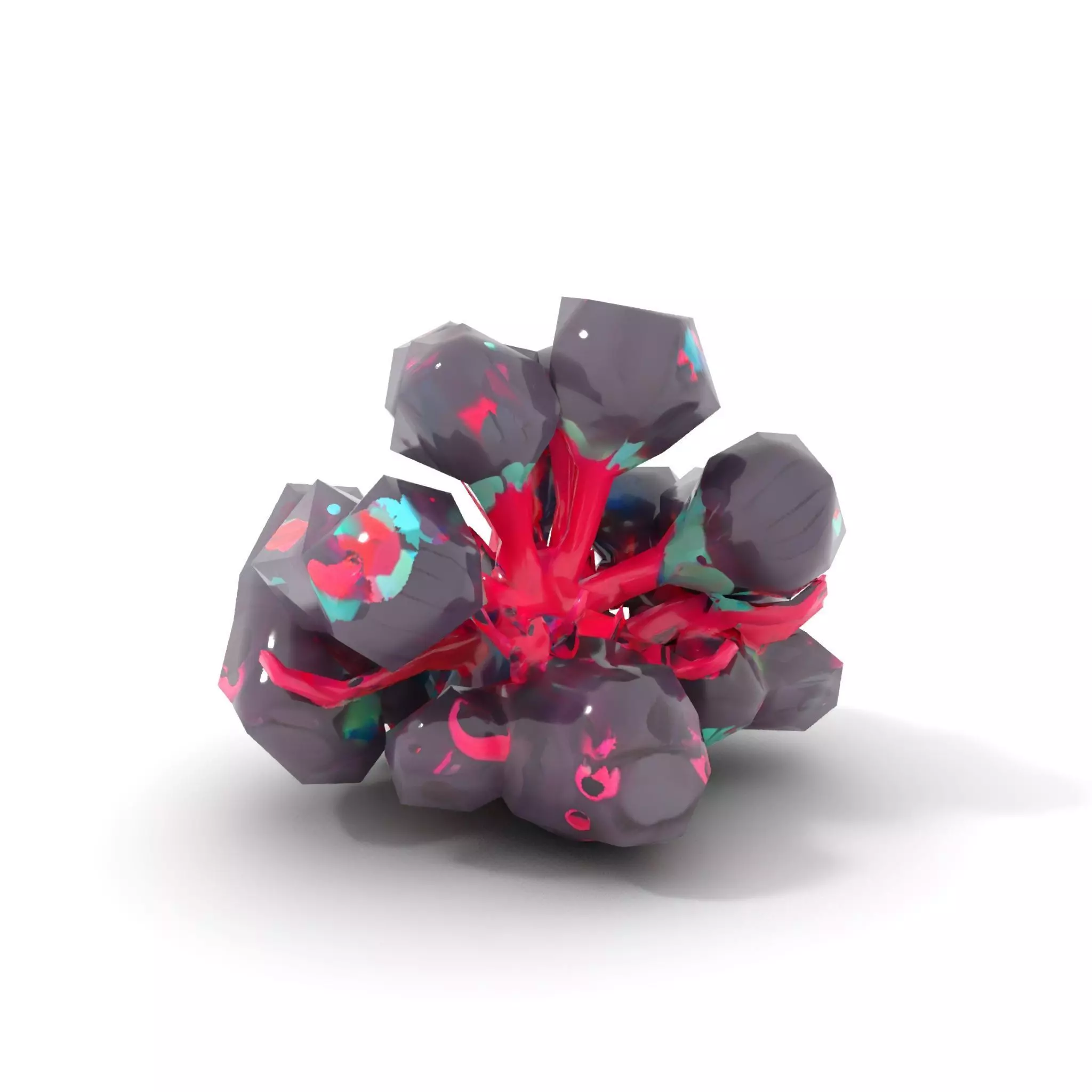 Vibrant Alien Flora model pack Low-poly 3D model_22