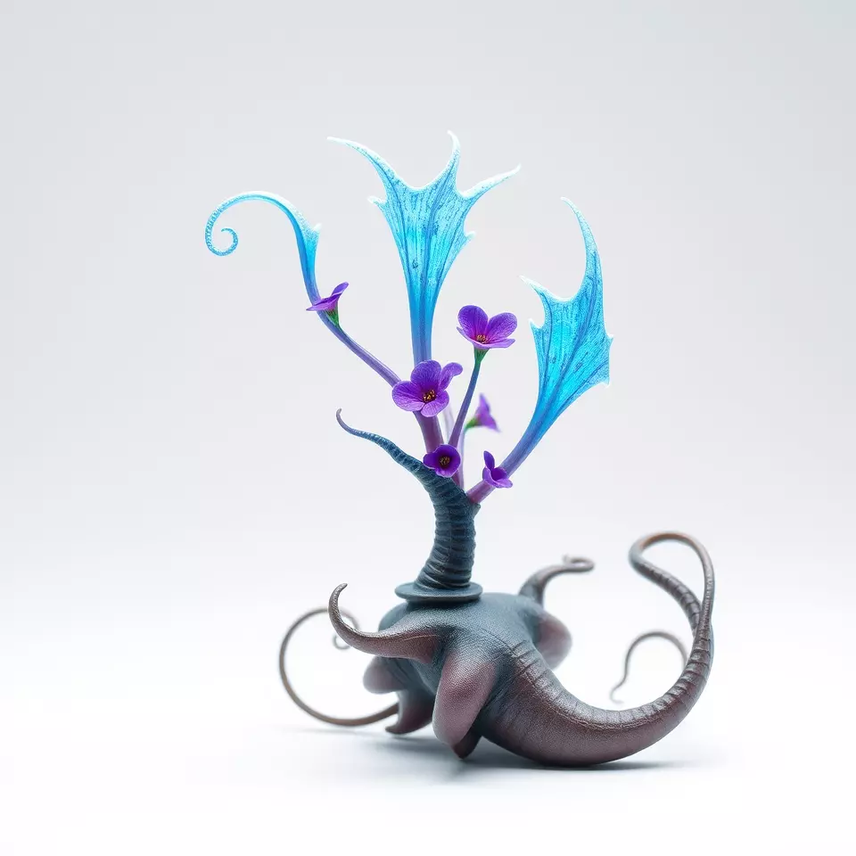 Mystical Alien Flora model pack Low-poly 3D model_2