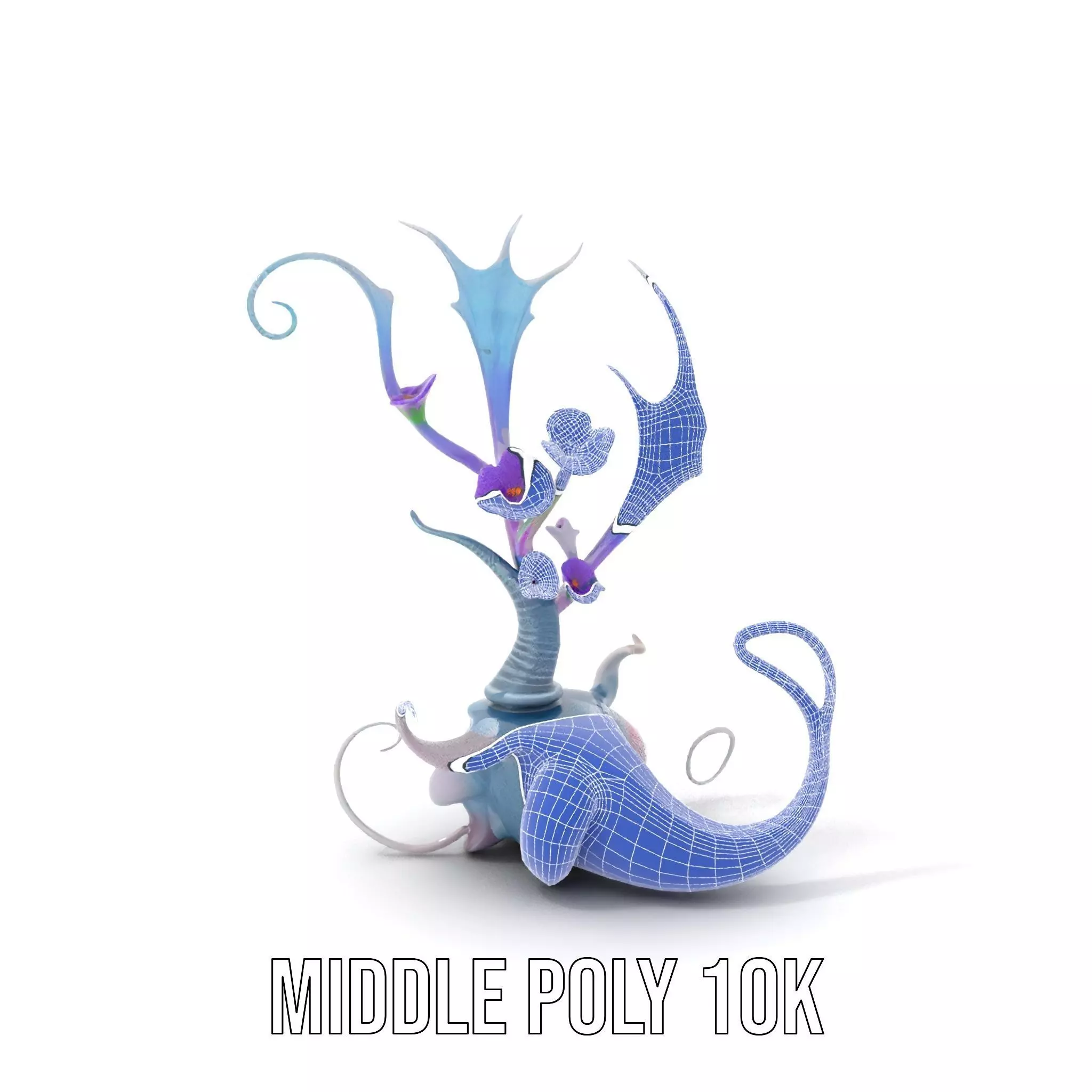 Mystical Alien Flora model pack Low-poly 3D model_24