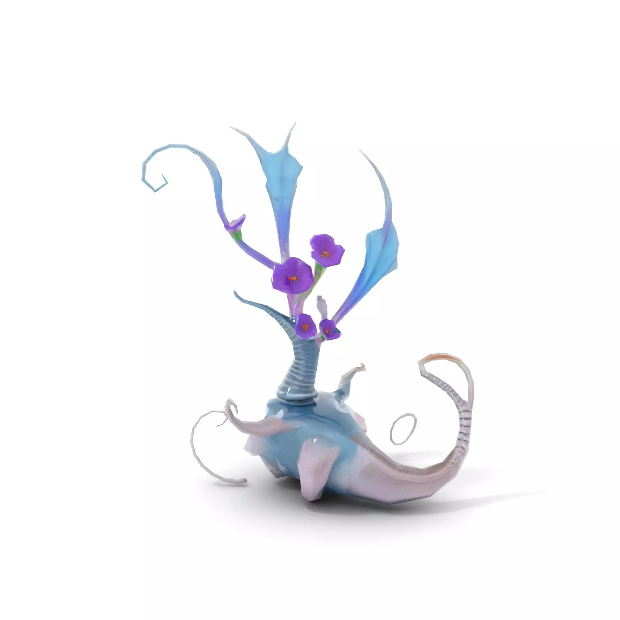 Mystical Alien Flora model pack Low-poly 3D model_7