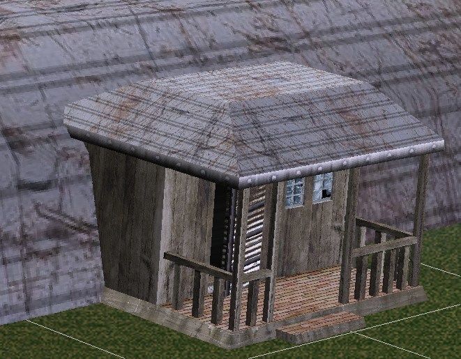 Farm Barn Silo and Windmill - Farmhouse collection Low-poly 3D model_4