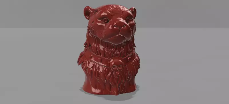 ottor warrior bust 3D print model_0