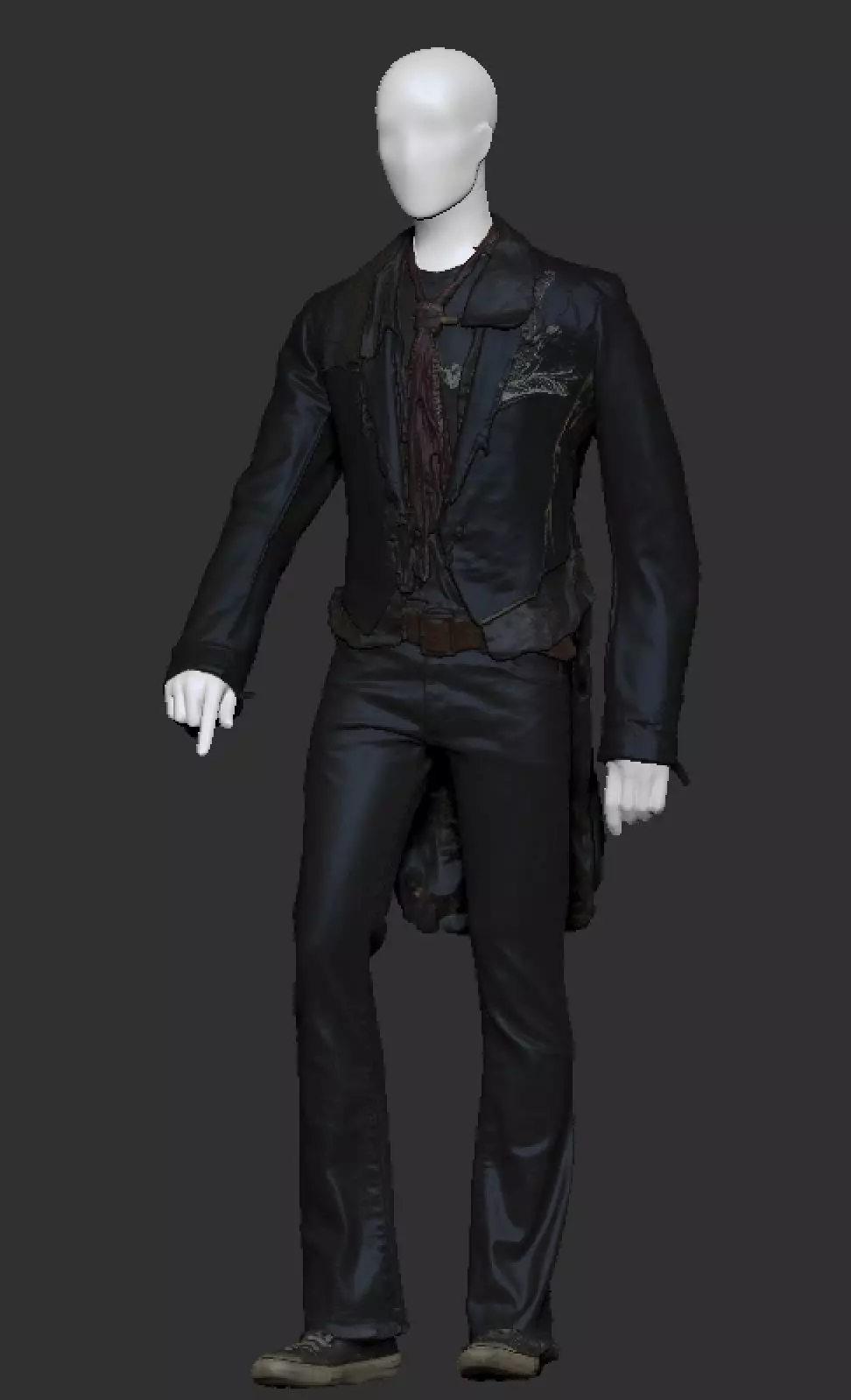 David Bowie costume 3D model_0