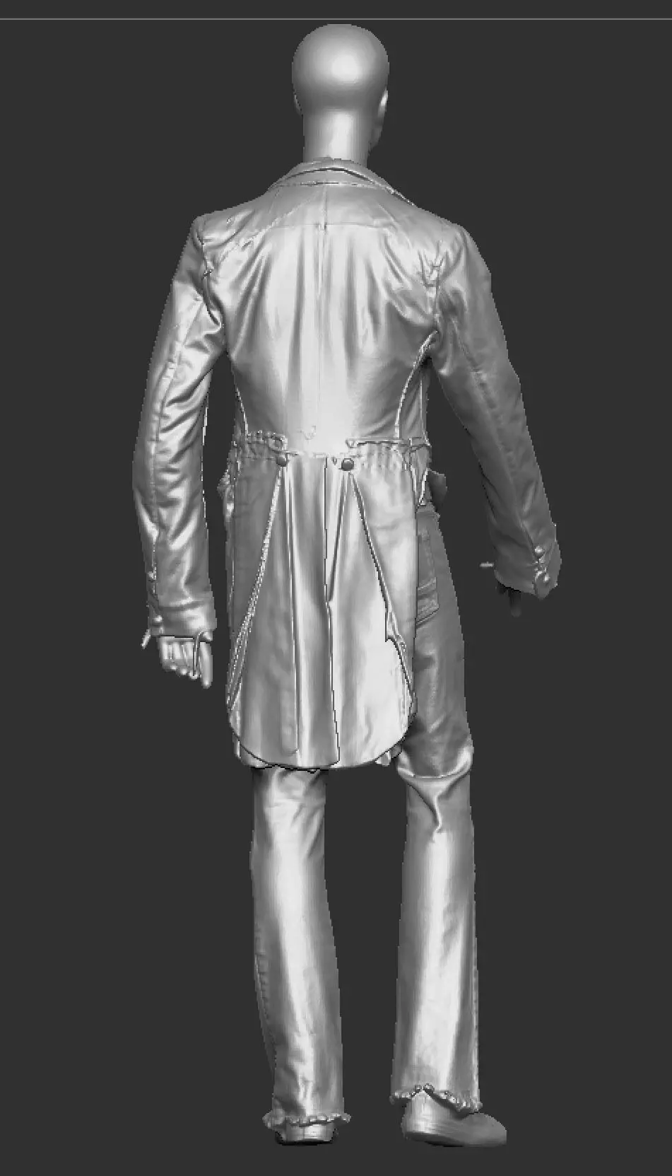 David Bowie costume 3D model_4
