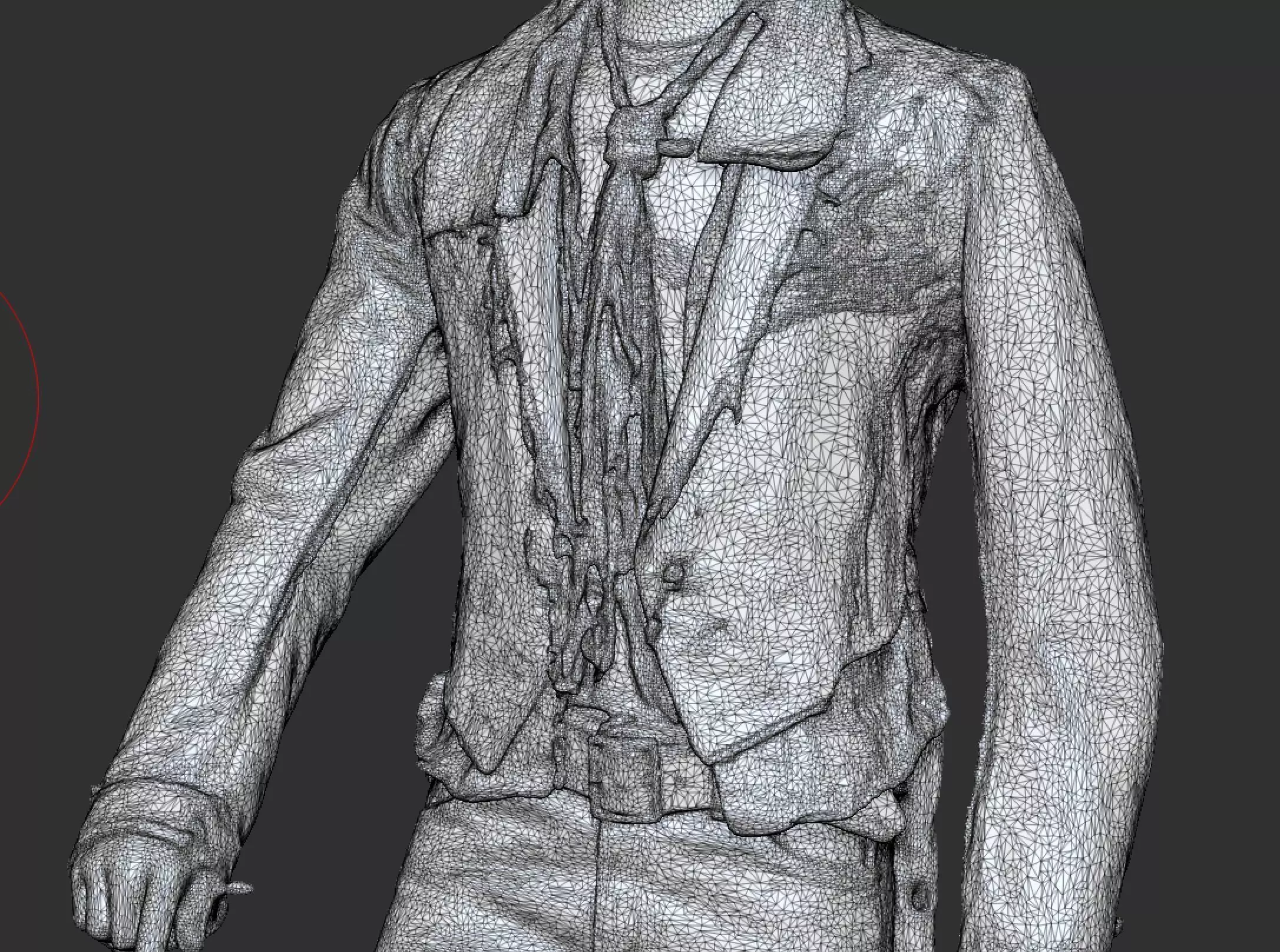 David Bowie costume 3D model_5