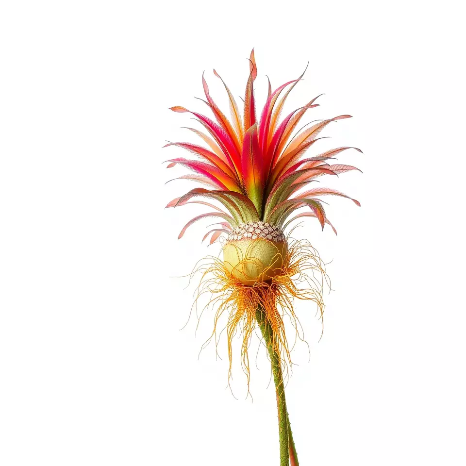 Exotic Fiery Plant model pack Low-poly 3D model_2