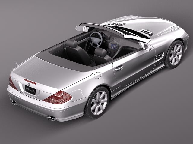 Mercedes-Benz SL 2003-2007 3D Model 3D model_8