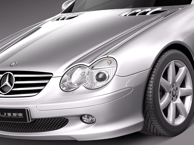 Mercedes-Benz SL 2003-2007 3D Model 3D model_2