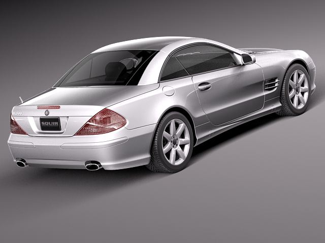 Mercedes-Benz SL 2003-2007 3D Model 3D model_4