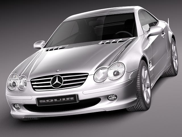 Mercedes-Benz SL 2003-2007 3D Model 3D model_1