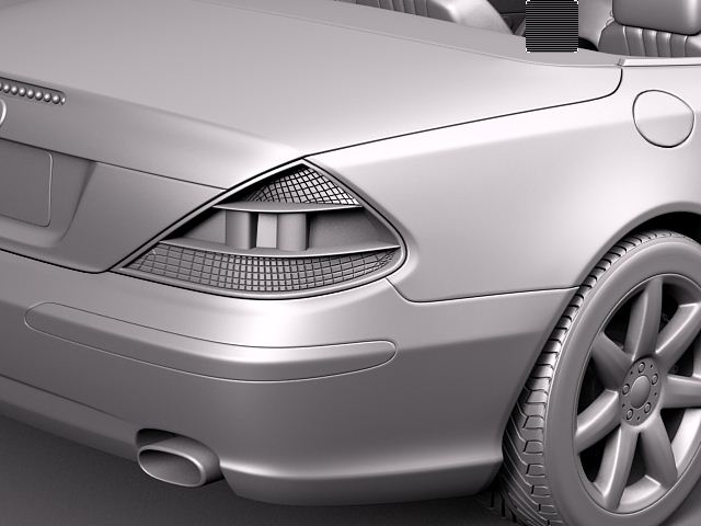 Mercedes-Benz SL 2003-2007 3D Model 3D model_13
