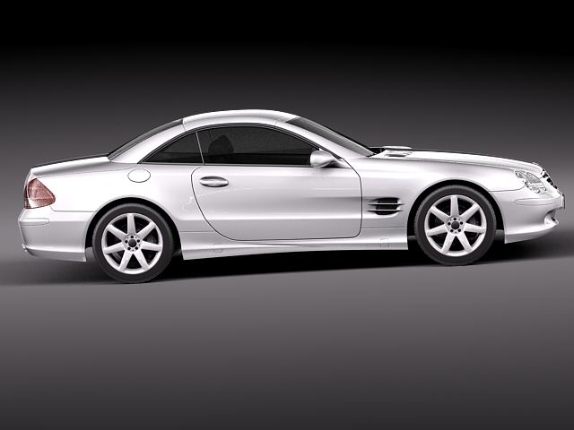 Mercedes-Benz SL 2003-2007 3D Model 3D model_6