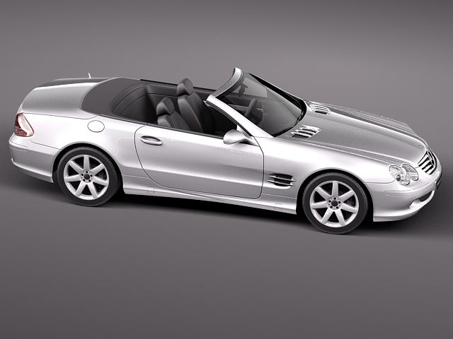 Mercedes-Benz SL 2003-2007 3D Model 3D model_9