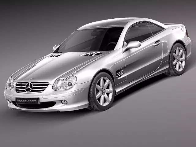 Mercedes-Benz SL 2003-2007 3D Model 3D model_0