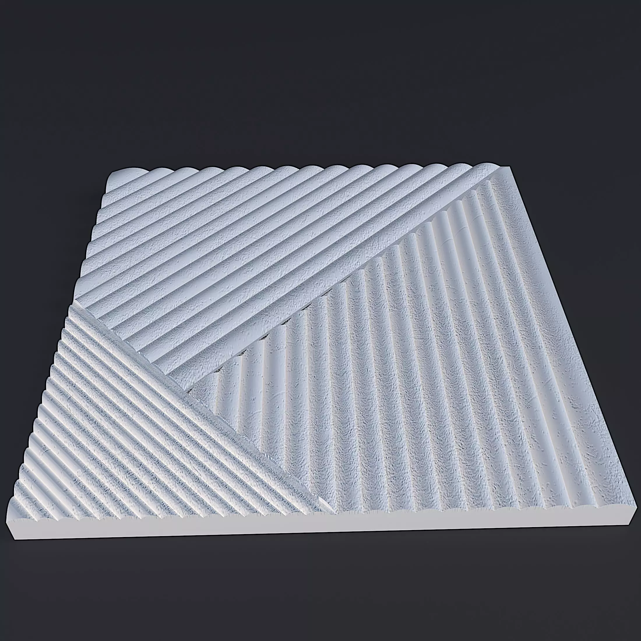    Decorative Wall Panel  002  for cnc and 3dprint 3D print model_1