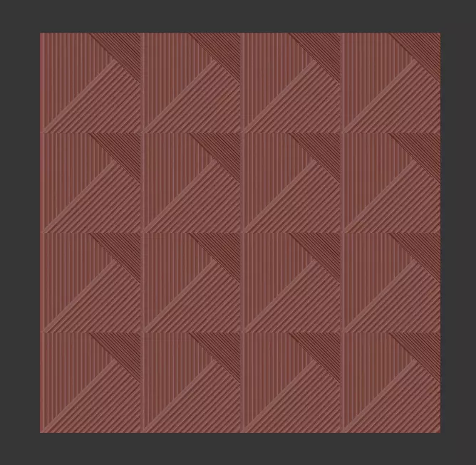    Decorative Wall Panel  002  for cnc and 3dprint 3D print model_7