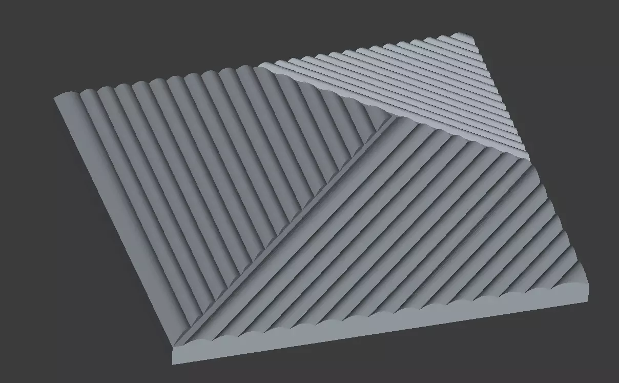    Decorative Wall Panel  002  for cnc and 3dprint 3D print model_4