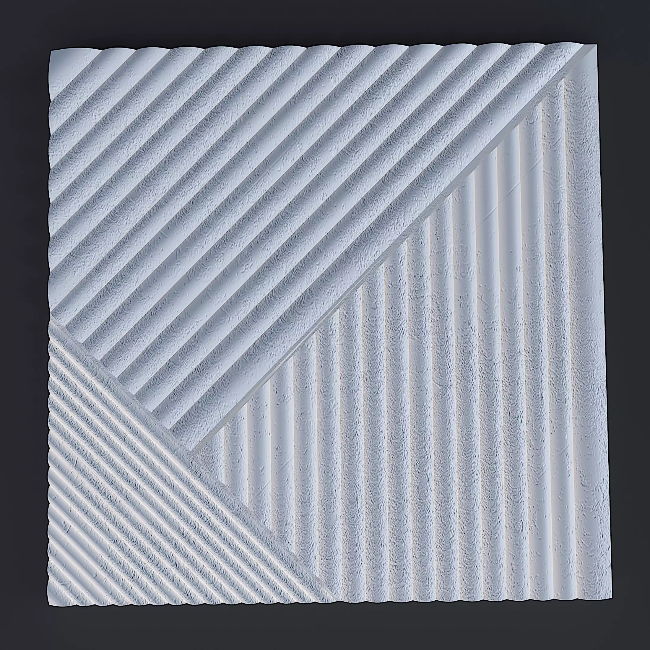    Decorative Wall Panel  002  for cnc and 3dprint 3D print model_2