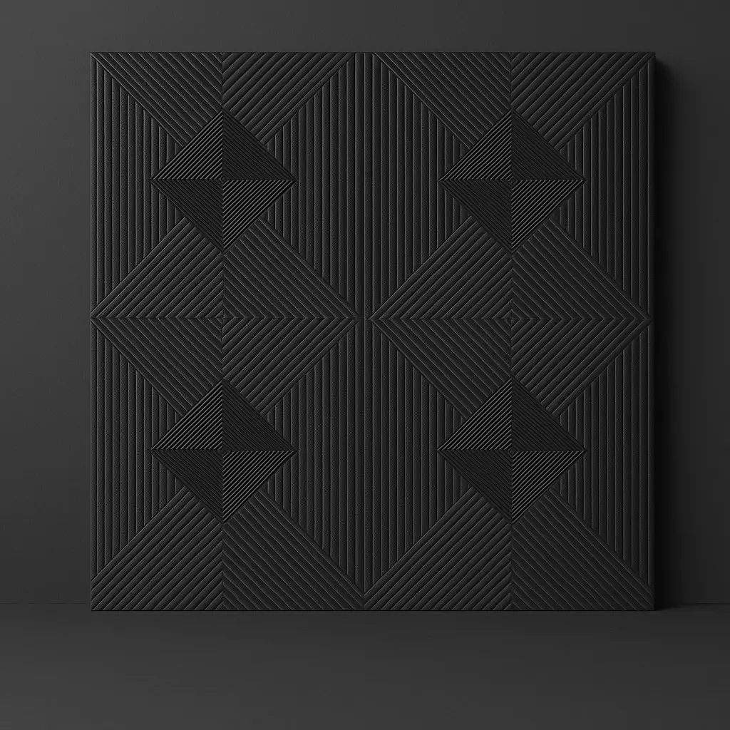    Decorative Wall Panel  002  for cnc and 3dprint 3D print model_6