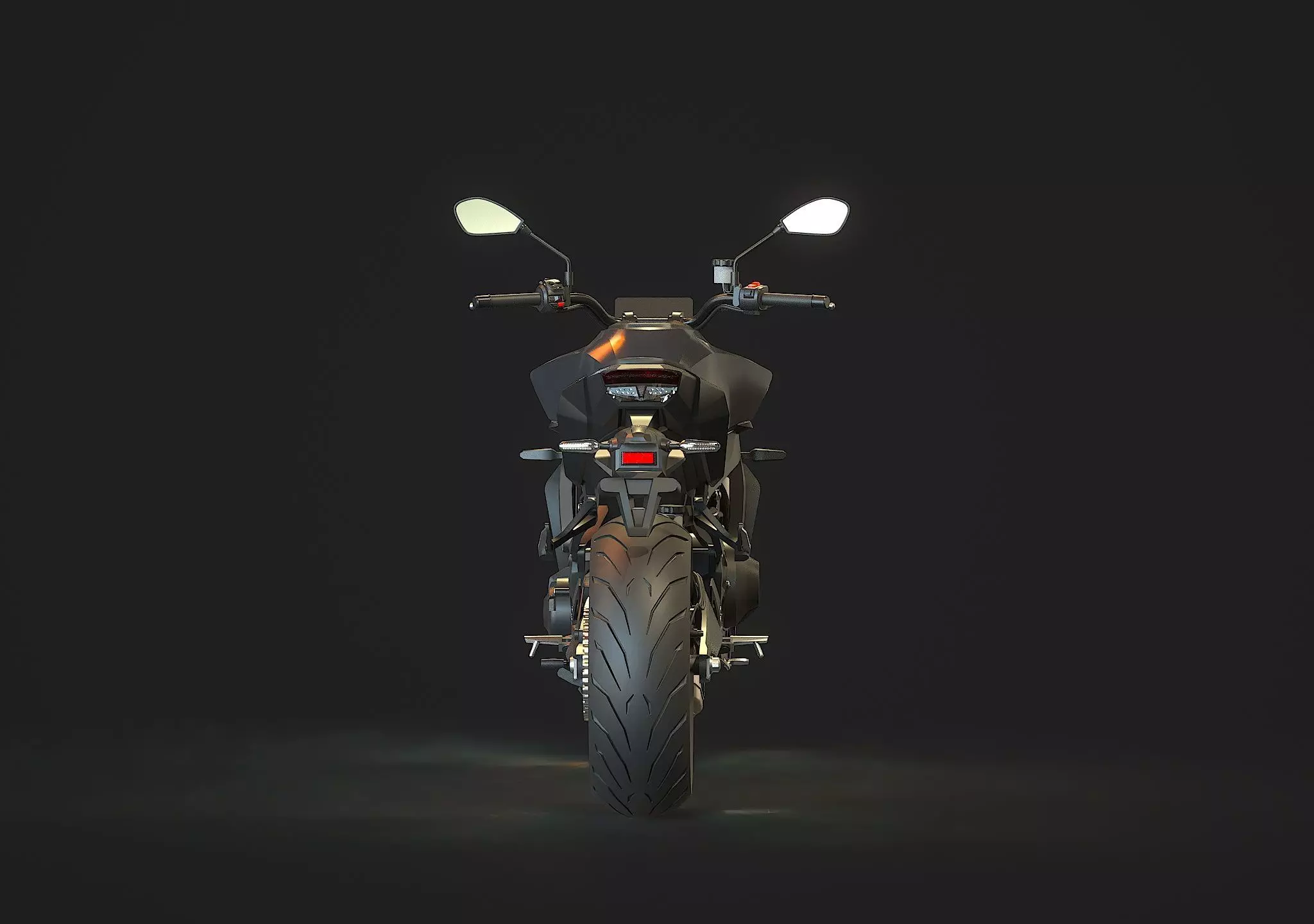 Base model Yamaha MT 09 2024 3D model_7