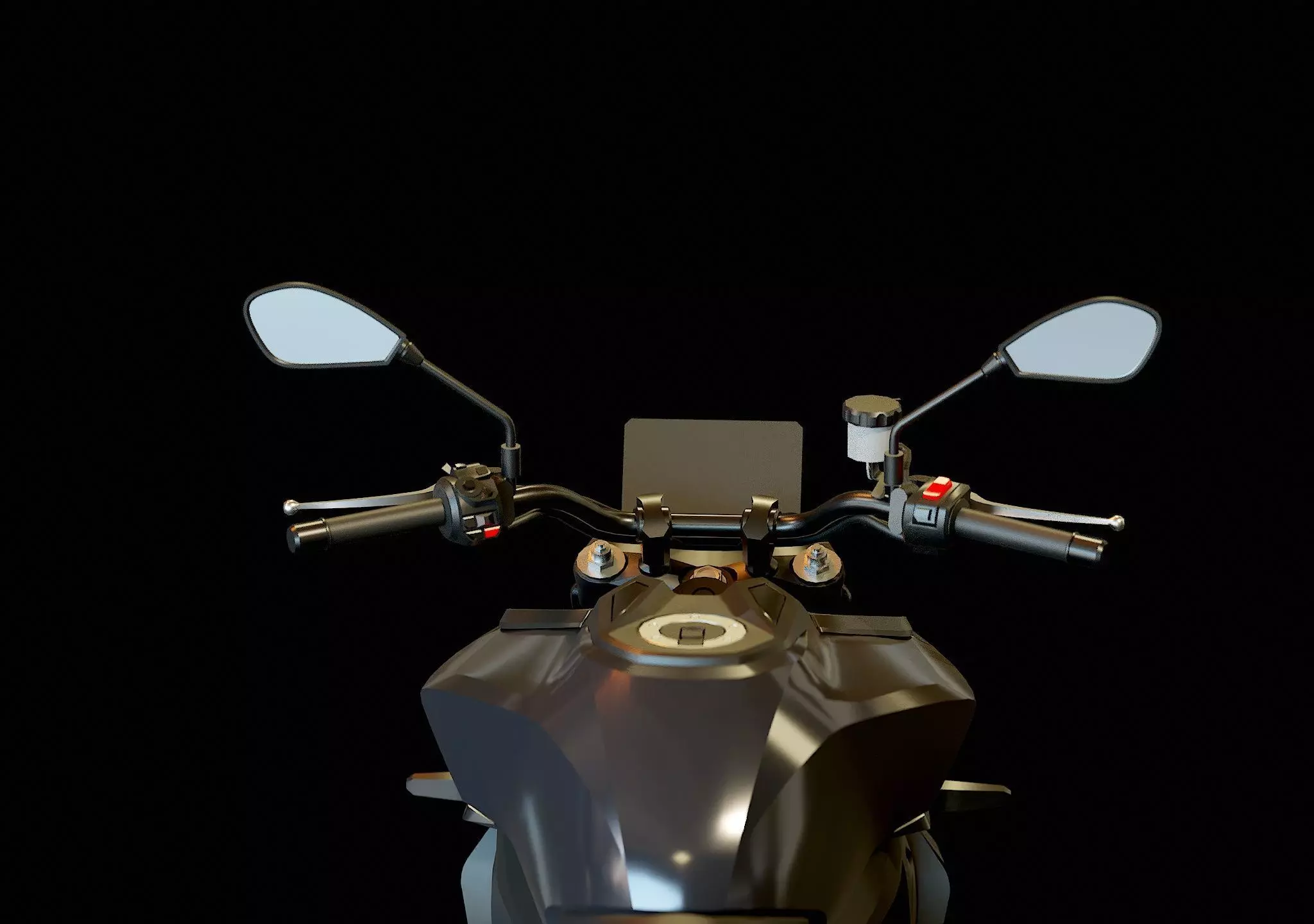 Base model Yamaha MT 09 2024 3D model_10