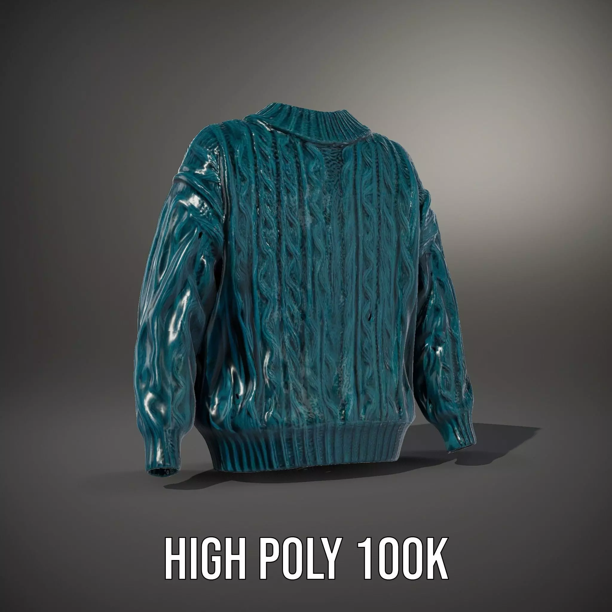 Emerald Cable Sweater model pack Texture_8