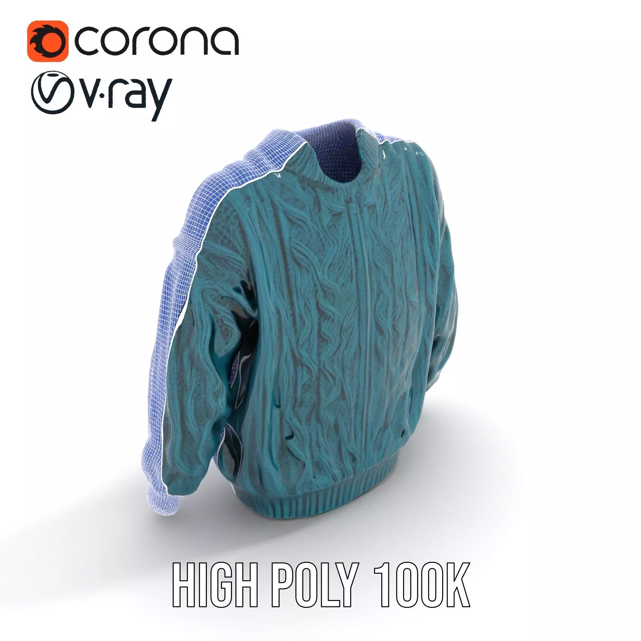 Emerald Cable Sweater model pack Texture_28