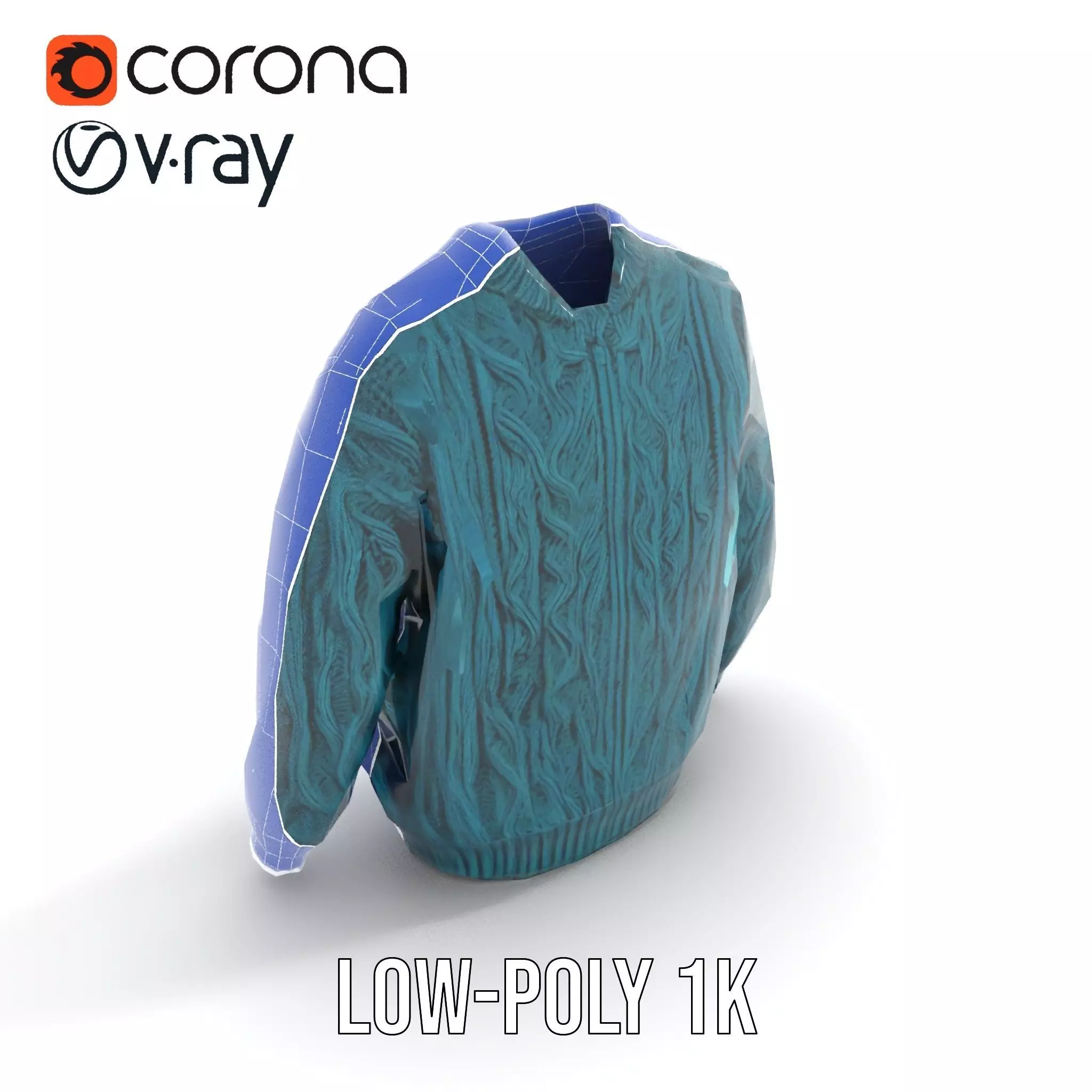 Emerald Cable Sweater model pack Texture_24