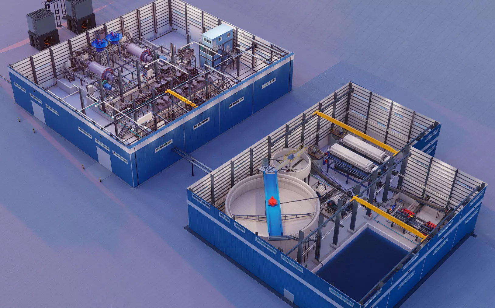 Processing Plant 3D Model 3D model