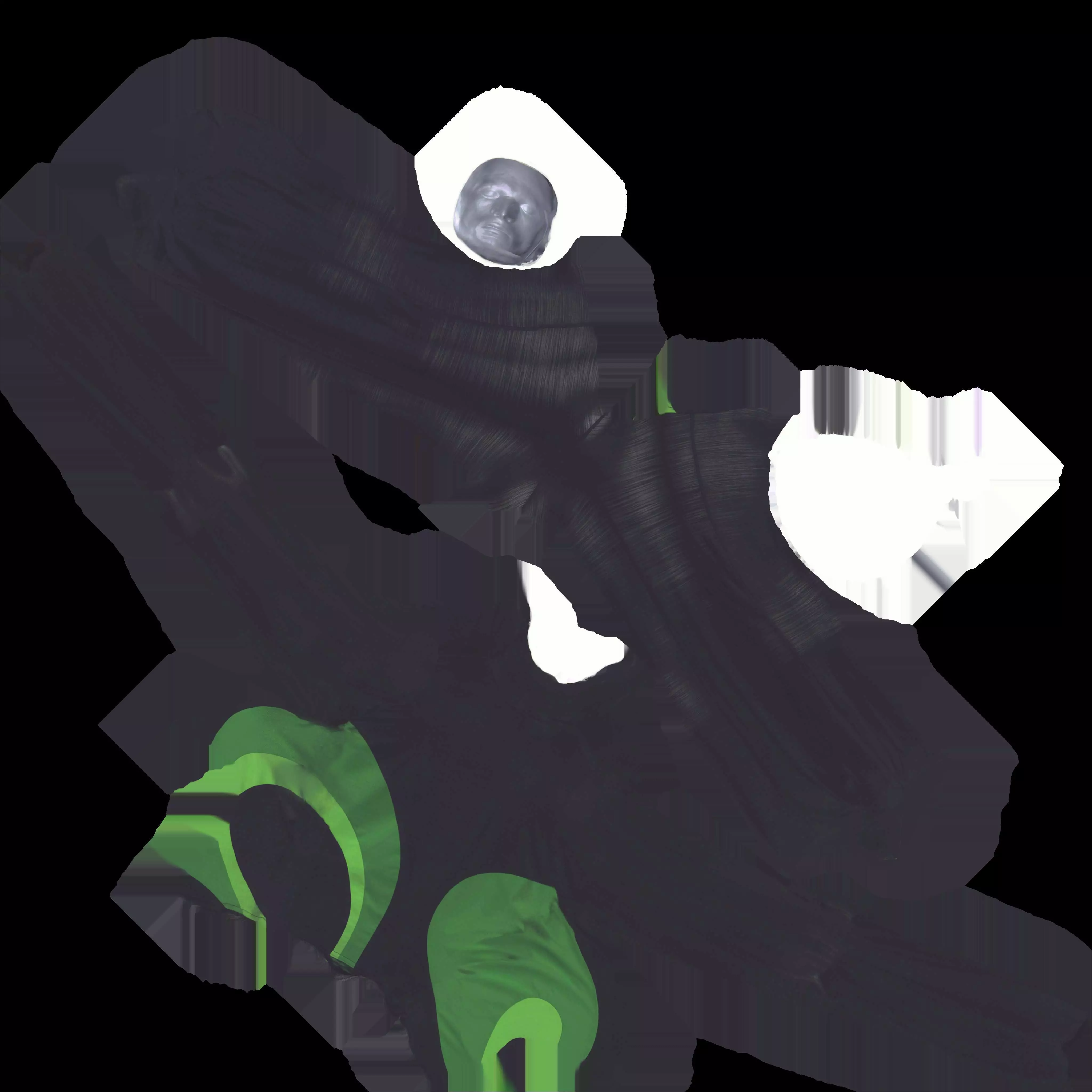 David Bowie long sleeve costume 3D model_6