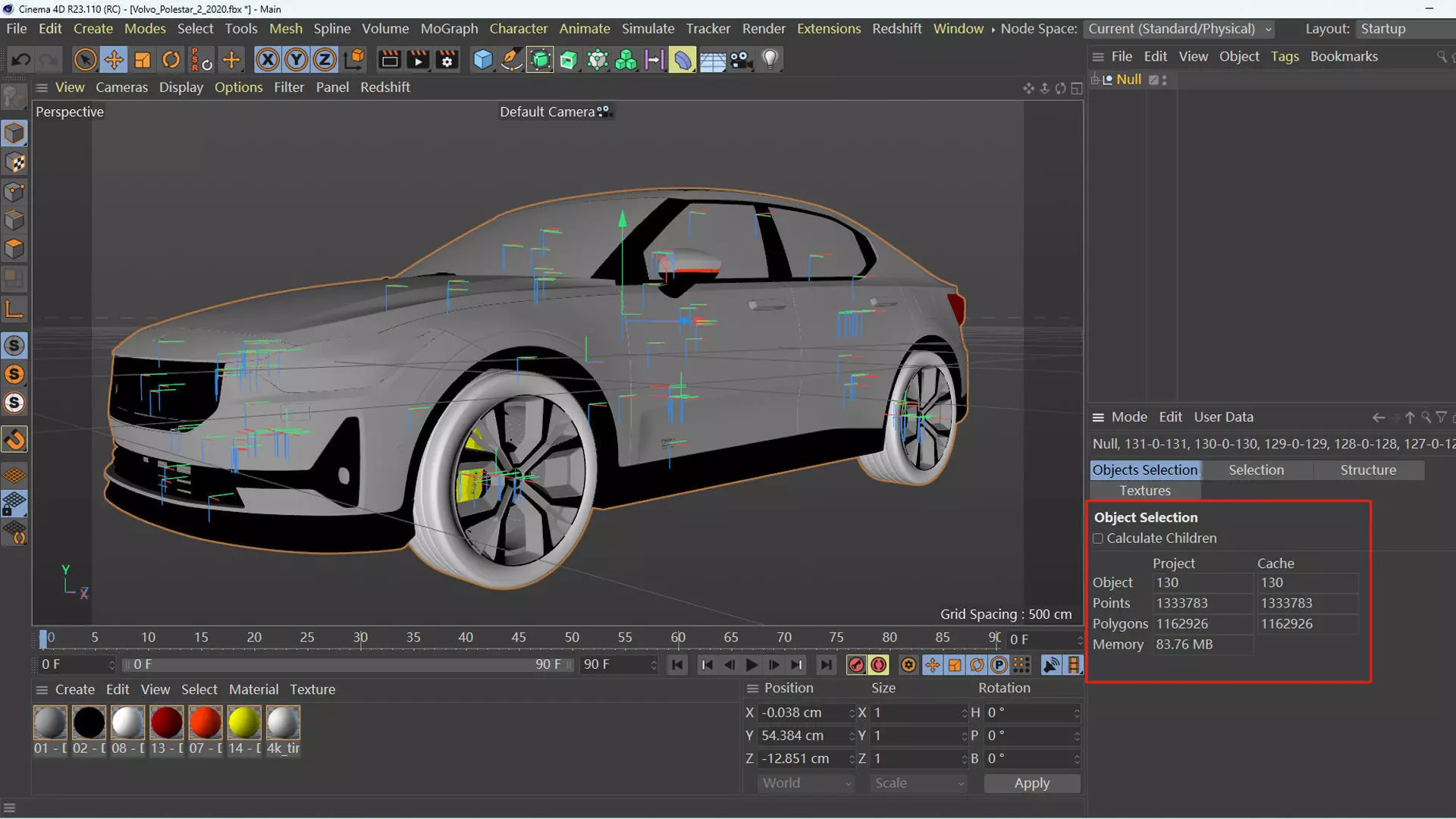 Polestar 2 2020 electric coupe 3D model_12