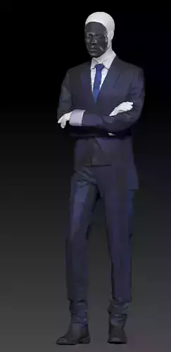 David Bowie dark blue suit costume