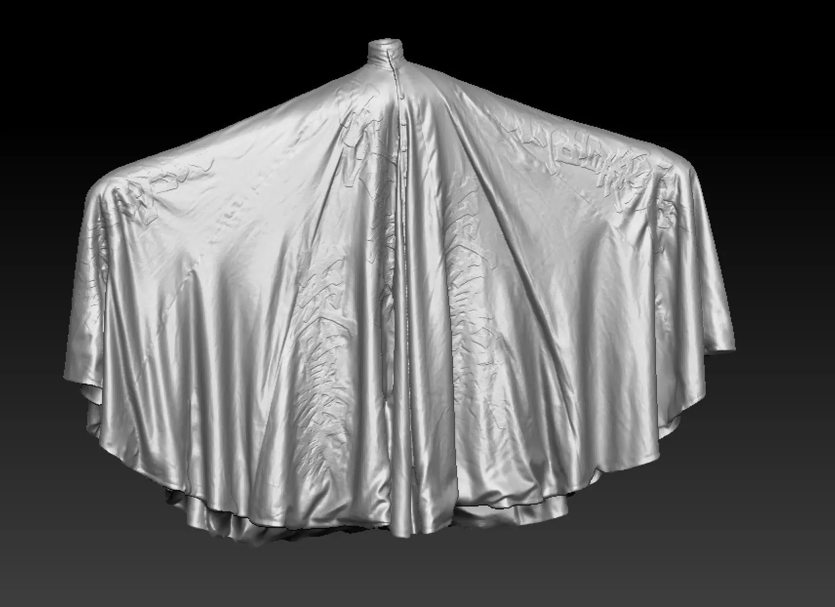 David Bowie kimono costume 3D model_4