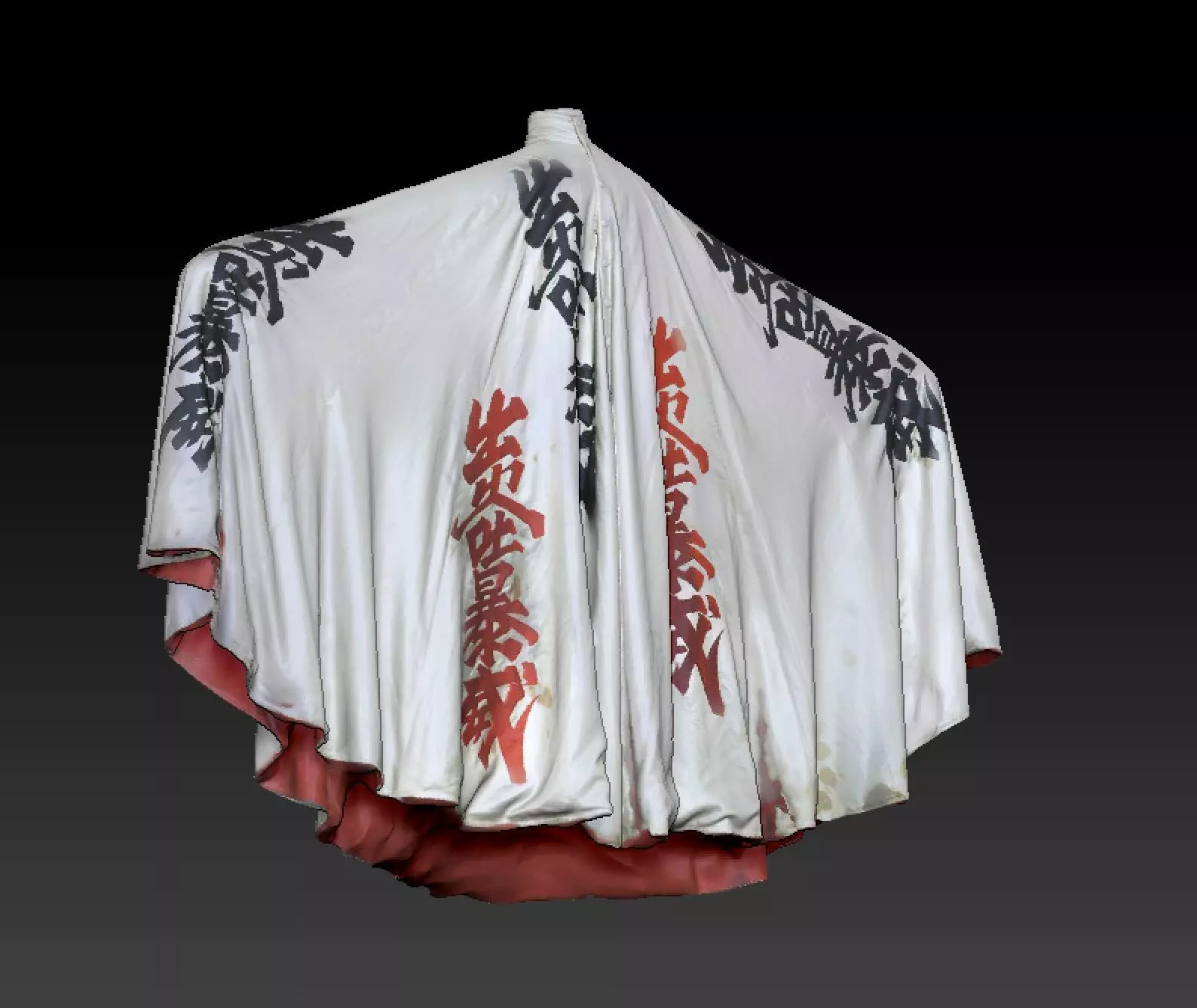David Bowie kimono costume 3D model_2