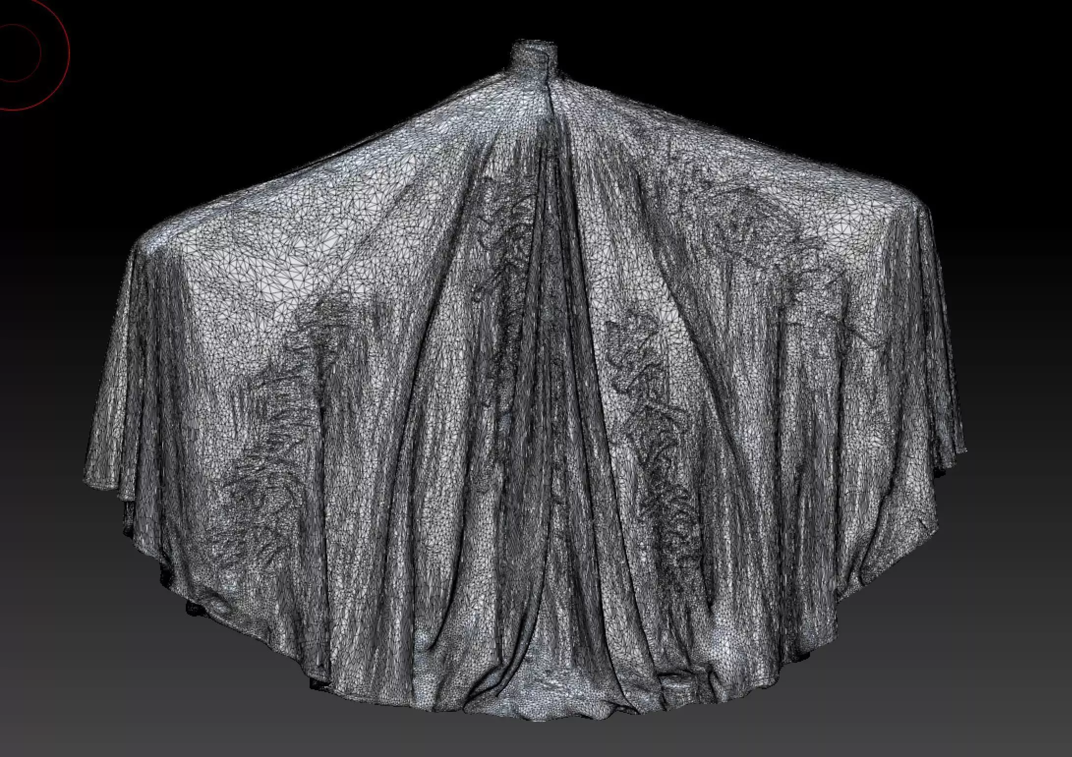 David Bowie kimono costume 3D model_5