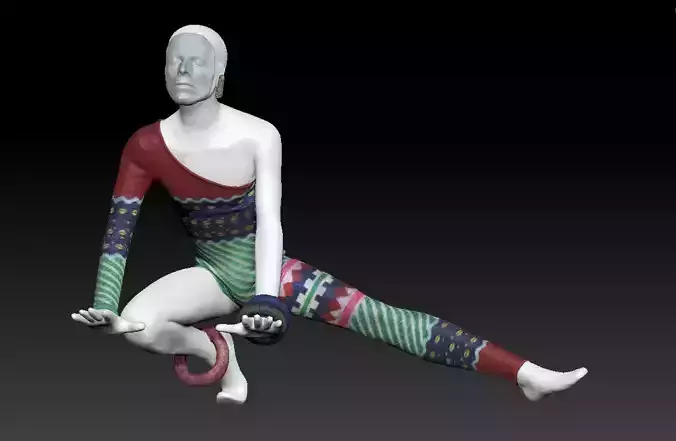 David Bowie costume 3D model