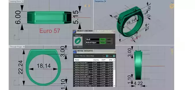 Mens Gold Ring Strength and Simplicity in a Modern Design mr0278