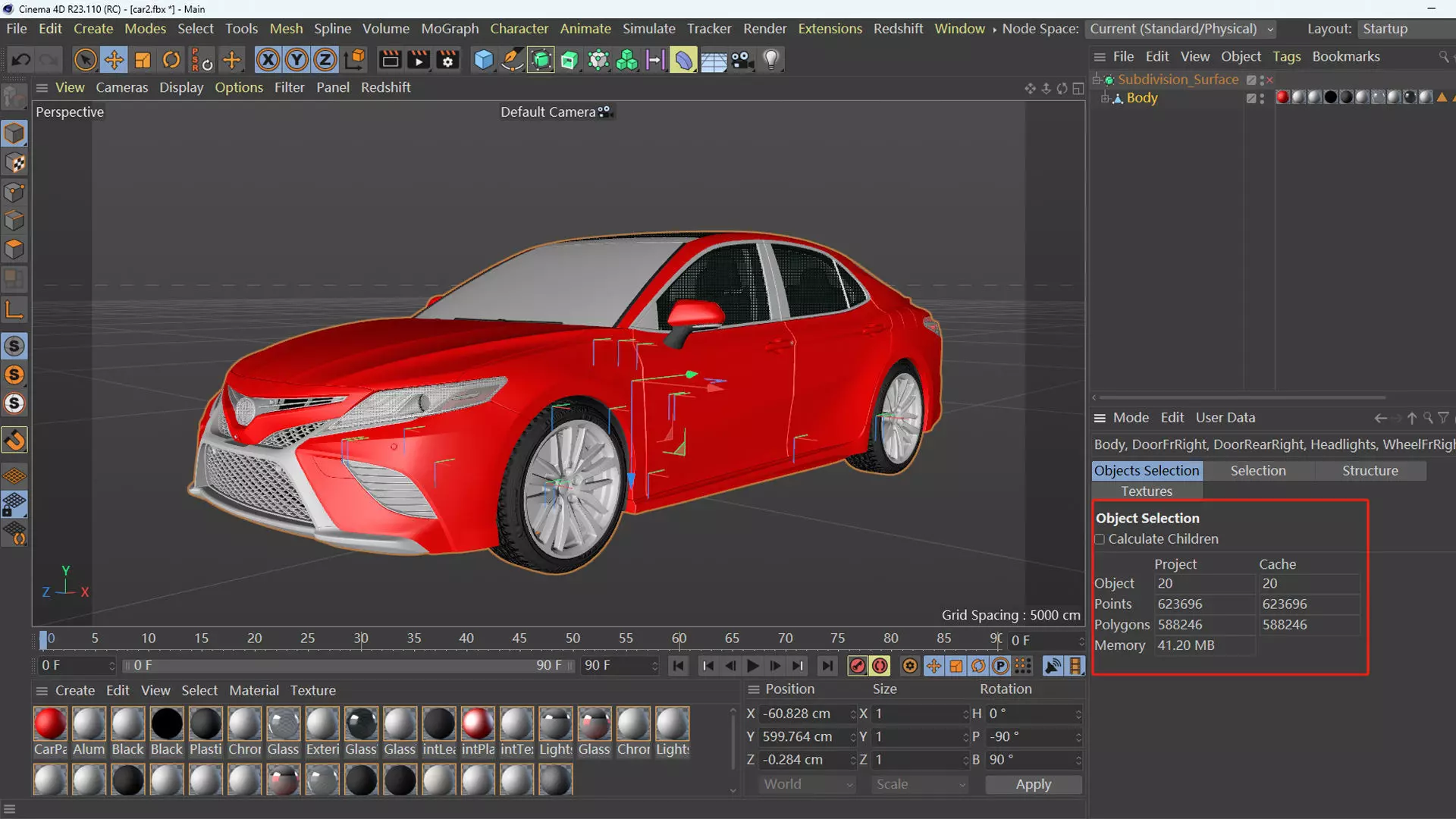 Toyota Camry 2018 3D model_12
