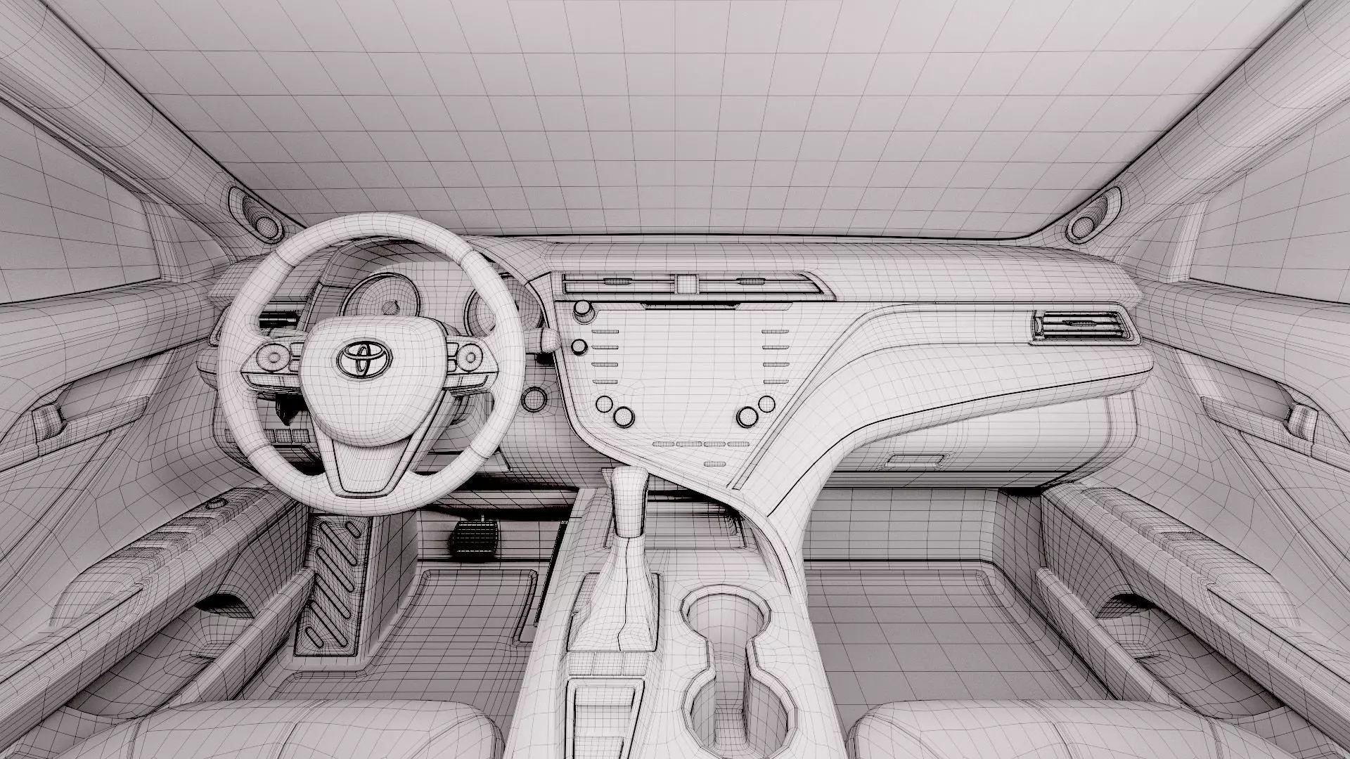 Toyota Camry 2018 3D model_8