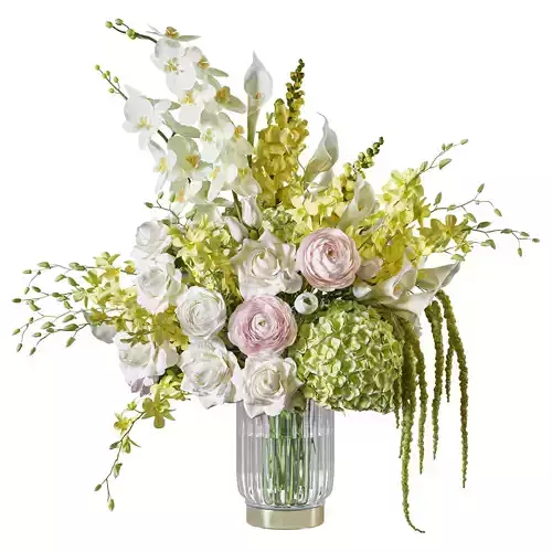 Flower Set 125 yellow orchids