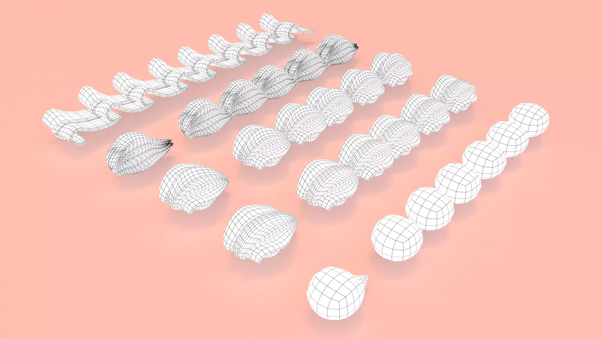 Cream Set - Long Whipped Cream 3D model_12