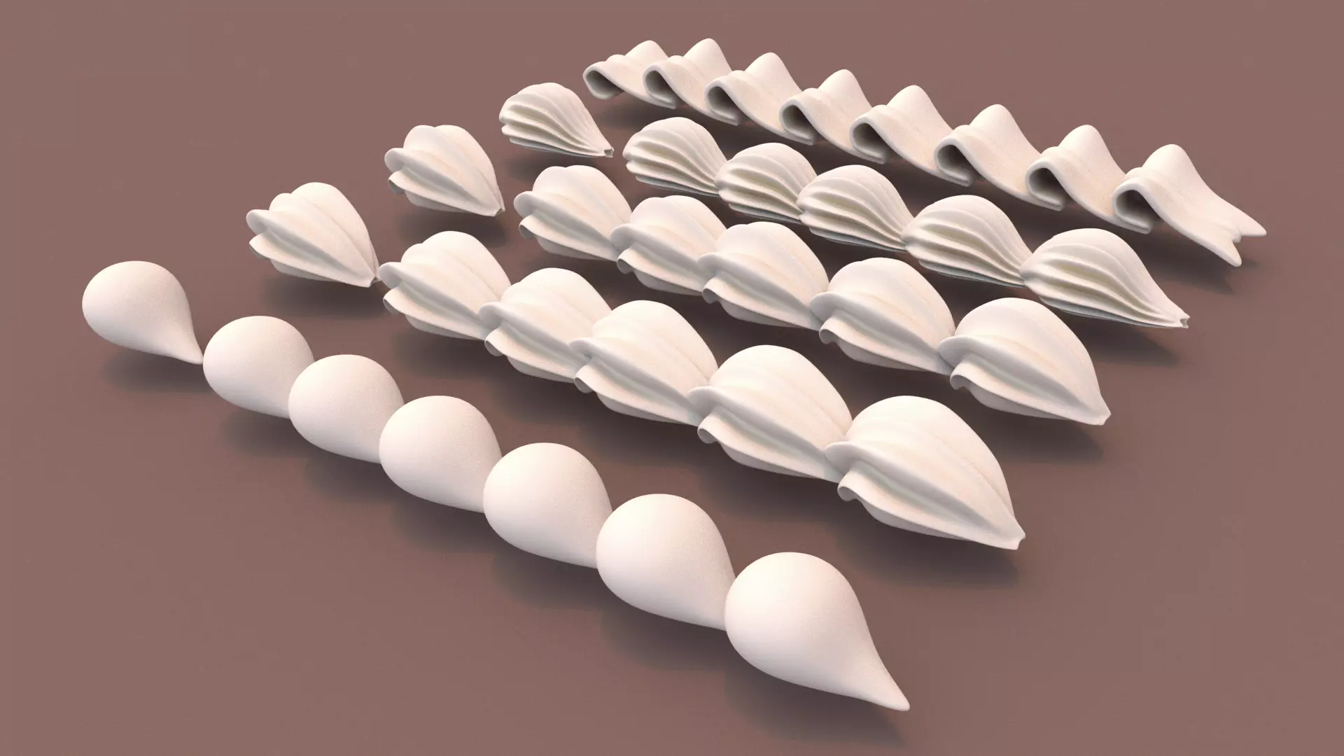 Cream Set - Long Whipped Cream 3D model_3