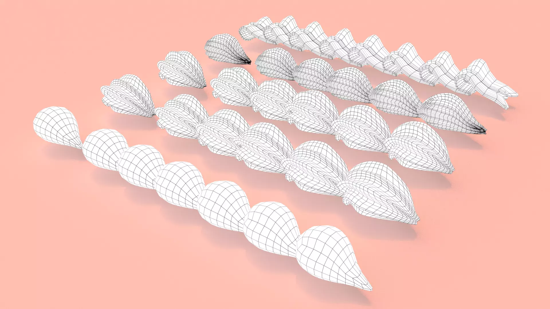 Cream Set - Long Whipped Cream 3D model_11