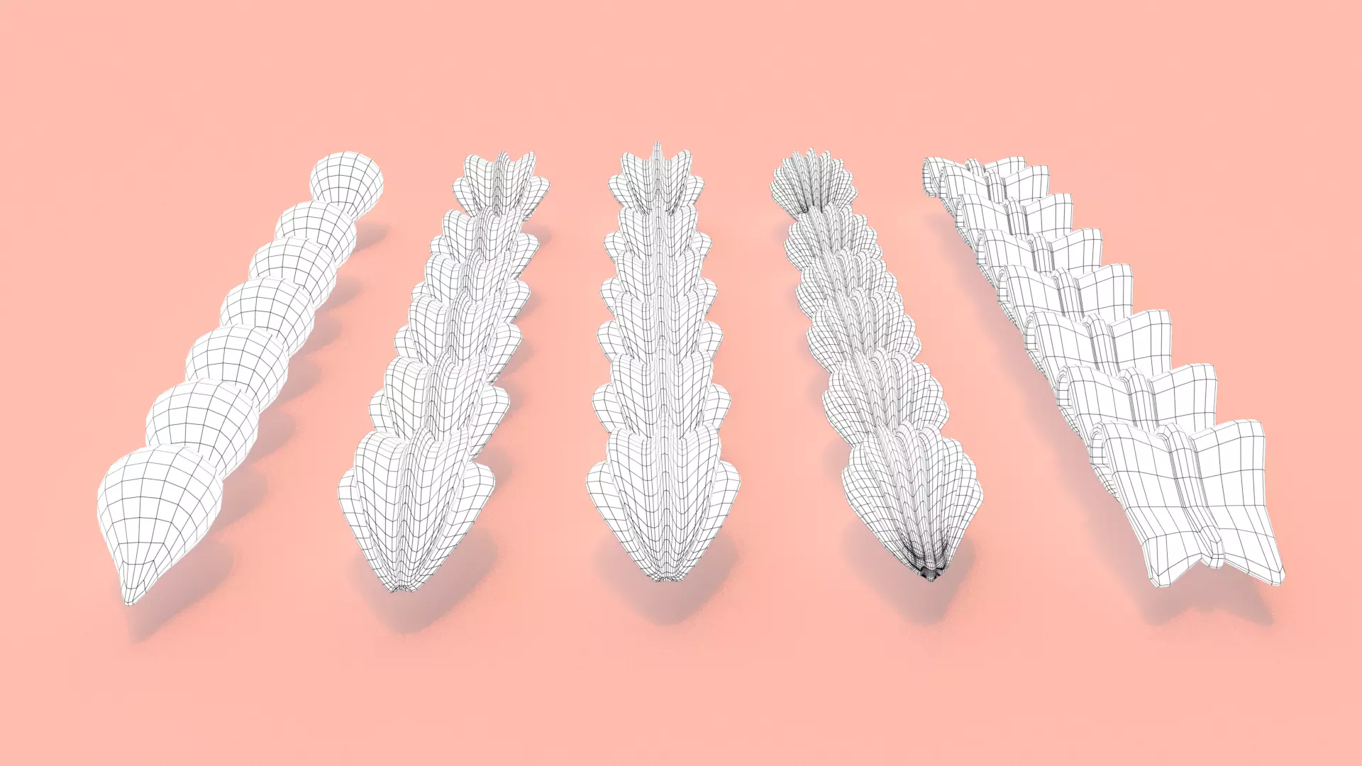 Cream Set - Long Whipped Cream 3D model_15